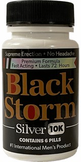 Black Storm 10K 6Ct Bottle  |  Enhancements