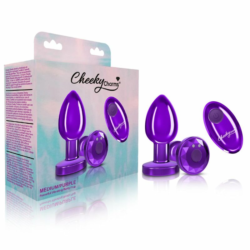 Cheeky Charms Medium Purple Plug  |  Anal