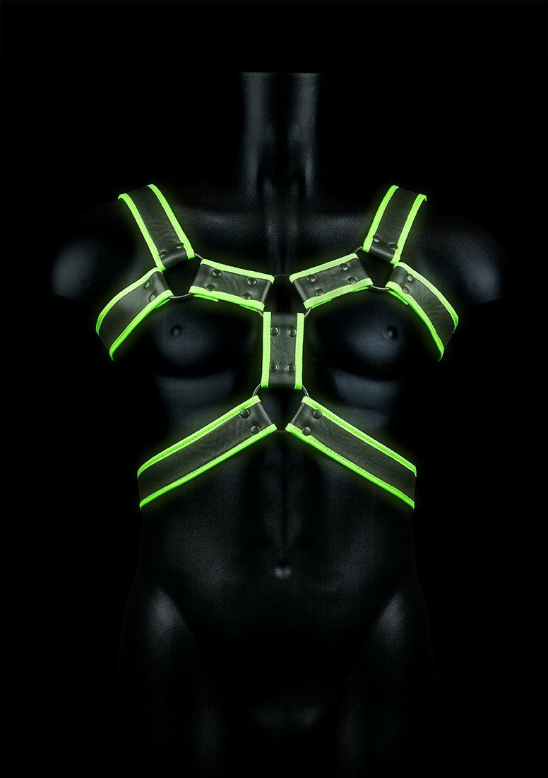 Glow Body Harness Small Medium  |  Fetish