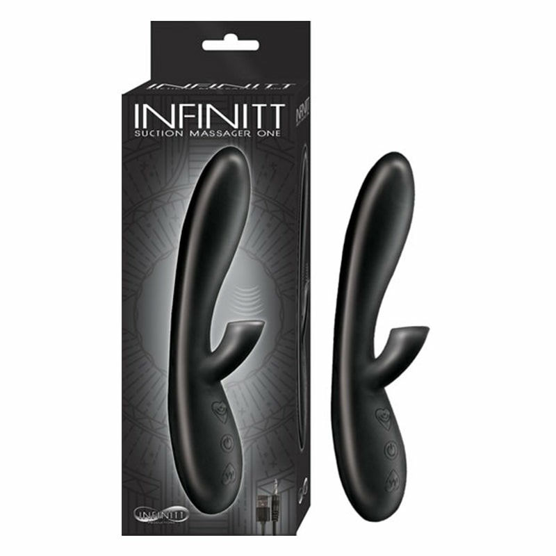 Infinitt Suction Massager Black  |  Vibrators