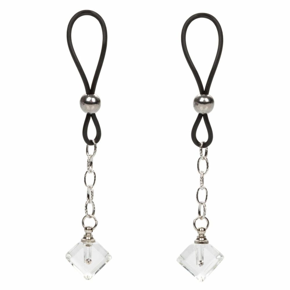 Non-Percing Nipple Jewelry Crystal Gem  |  Fetish