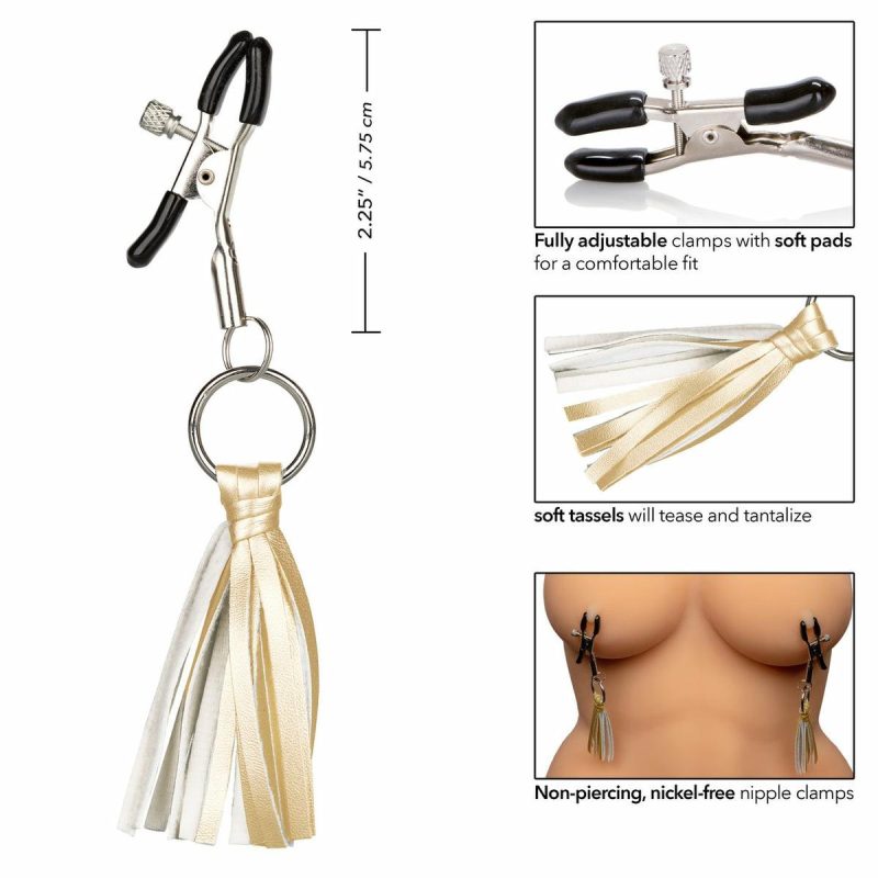 Playful Nipple Tassels Gold  |  Fetish