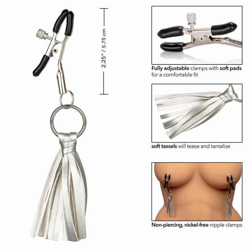 Playful Nipple Tassels Silver  |  Fetish