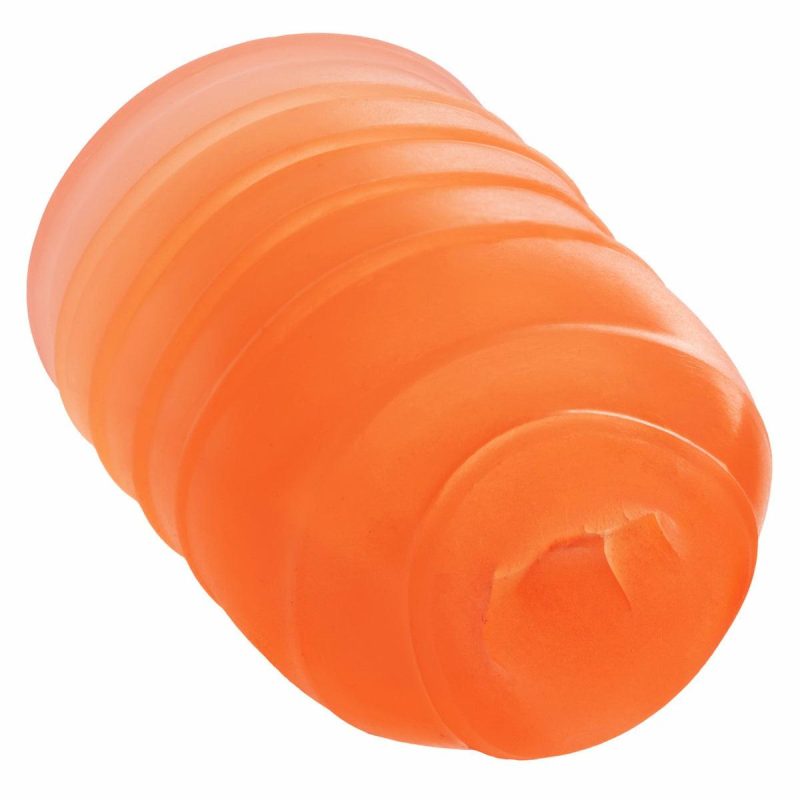 Pop Sock Ribbed Orange  |  Strokers