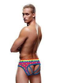 Rainbow Hearts Bubble Butt Jock Sm  |  Apparel