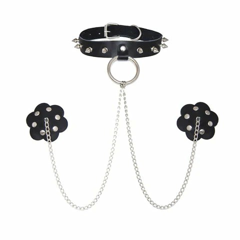 Resusable Pasties Chain Collar  |  Apparel