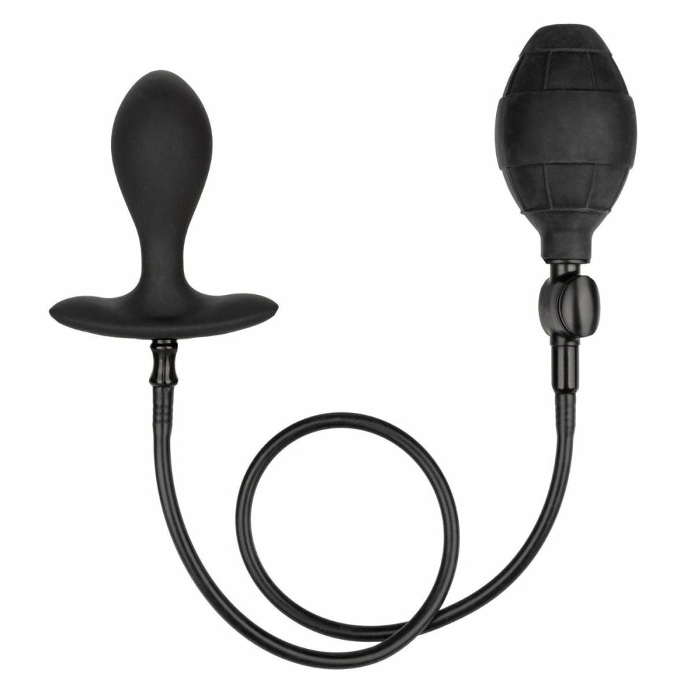 Weighted Inflatable Plug Black  |  Anal